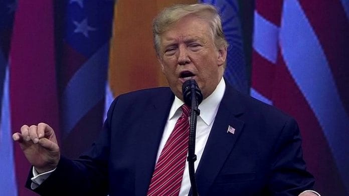 Trump at Howdy, Modi