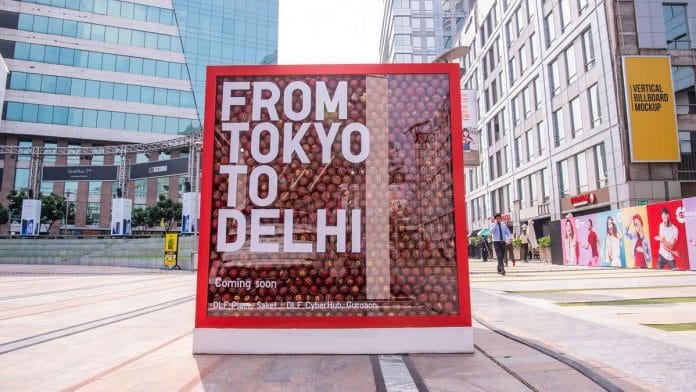 The UNIQLO cube installation at Cyber Hub, Gurgaon| Photo: UNIQLO India