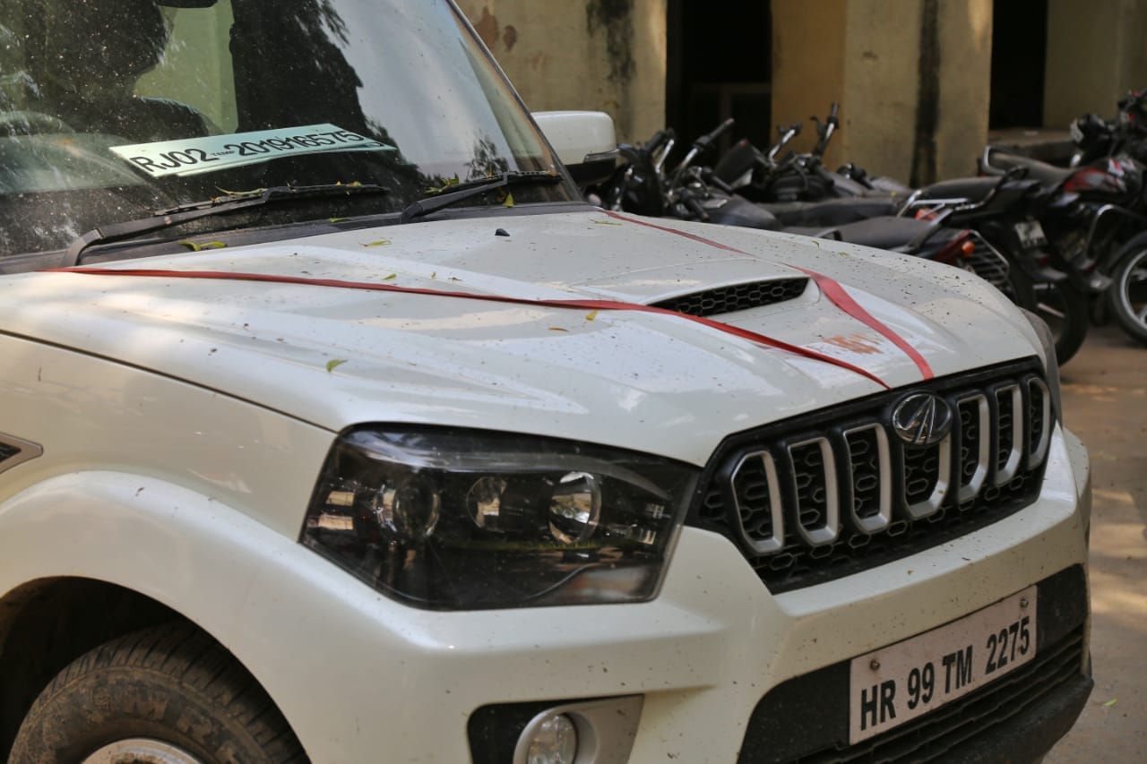 The Scorpio that was hijacked. | Photo: Suraj Singh Bisht | ThePrint