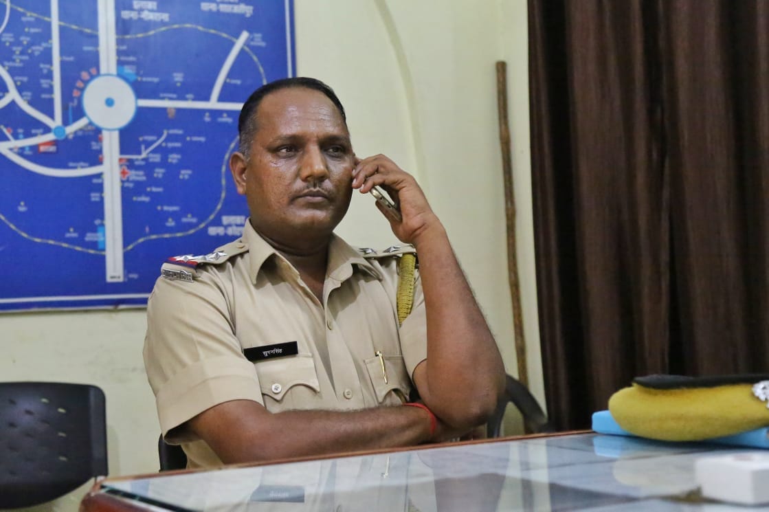 SHO Sugan Singh Rathore, who allegedly knew the break-in was going to happen. | Photo: Suraj Singh Bisht | ThePrint