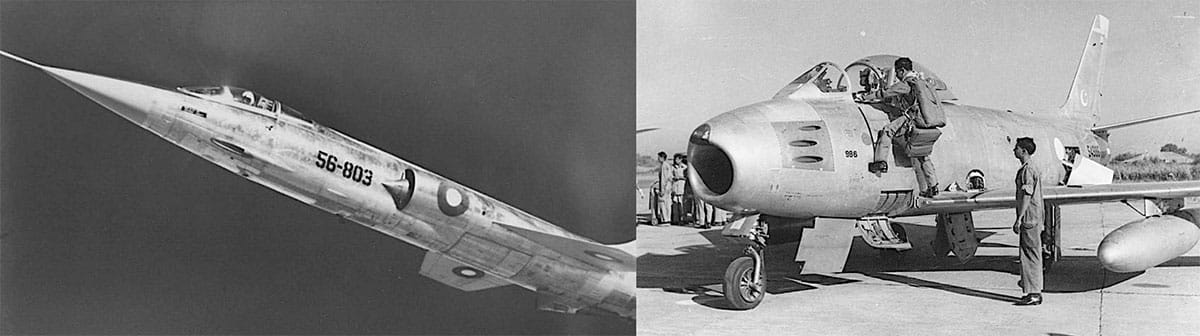 PAF’s Starfighters and Sabres operated from Sargodha in 1965 war | Image: By special arrangement