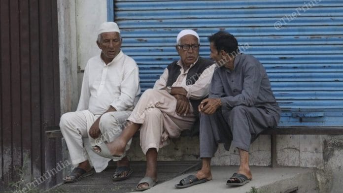 File photo of a market area in Srinagar | Praveen Jain | ThePrint