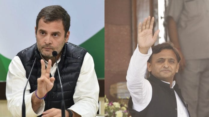 Rahul Gandhi and Akhilesh Yadav (File Photo) | ThePrint