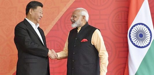 File photo of PM Narendra Modi with Chinese President Xi Jinping, at Fisherman's Cove in Kovalam near Mamallapuram, October 2019 | Photo: Twitter | PTI