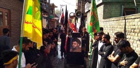 Muharrum procession in Pulwama, Kashmir | Sajid Ali | ThePrint