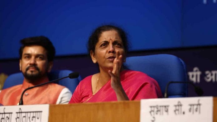 Finance Minister Nirmala Sitharaman | ThePrint