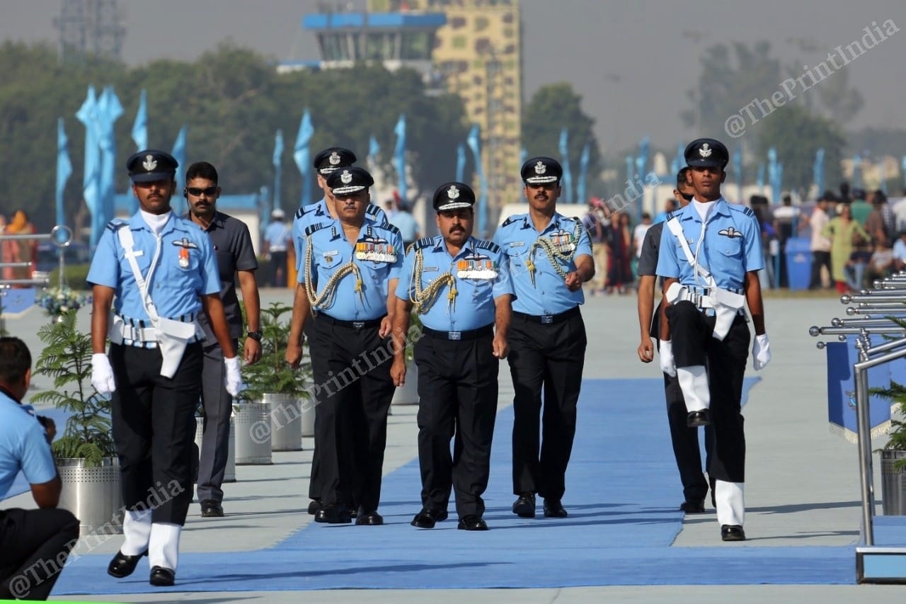 Air Chief Marshal R.K.S. Bhadauria at the 87th Air Force Day celebration at Hindon air base in Ghaziabad, 8 October 2019 | Photo: Suraj Singh Bisht | ThePrint