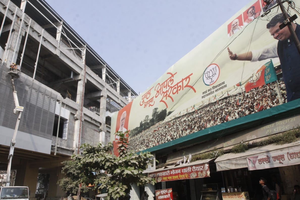 BJP's presence in Maharashtra is evident, but the Congress is nowhere to be seen