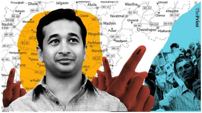 Former Congress MLA Nitesh Rane, fielded by the BJP in Maharashtra, won his seat | ThePrint