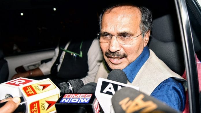 Congress leader Adhir Ranjan Chowdhury (file) | ANI