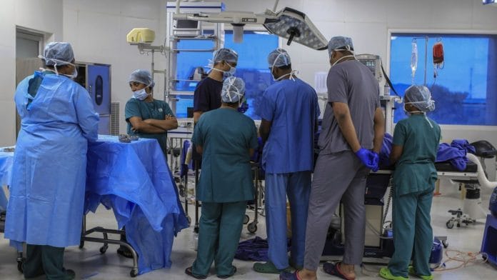 A surgery in session