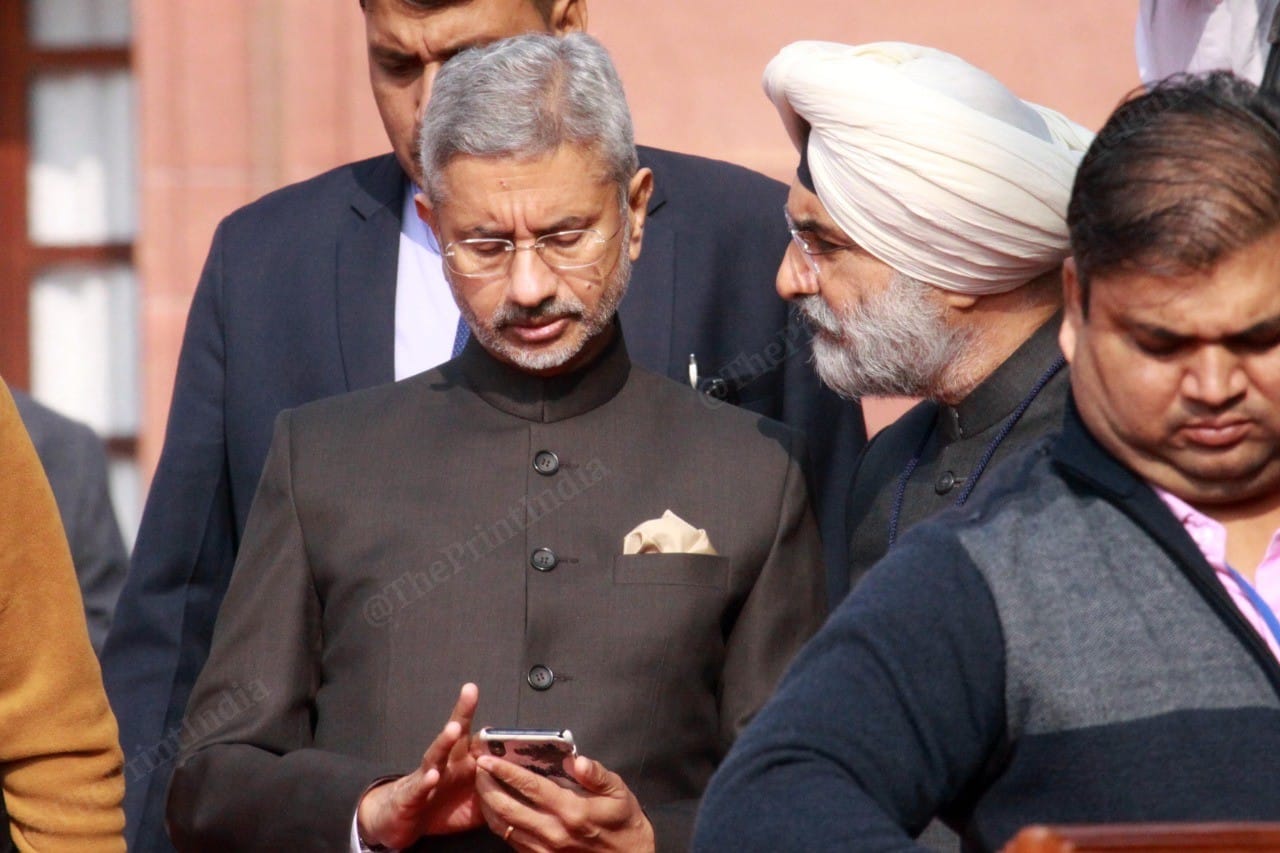External Affairs minister S. Jaishankar with Indian High Commissioner to Sri Lanka Taranjit Singh Sandhu