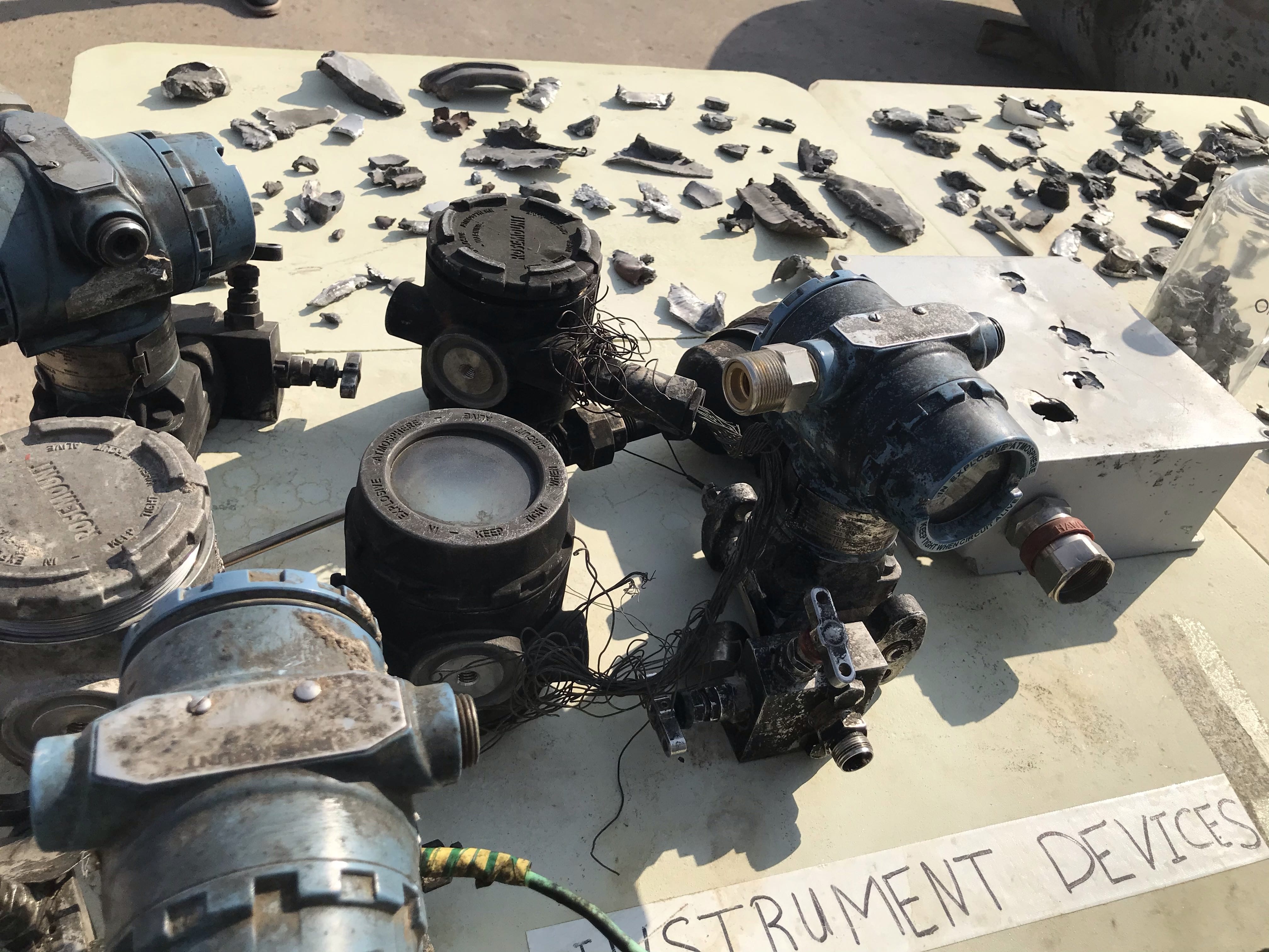 Some of the other items that were damaged in the attack 