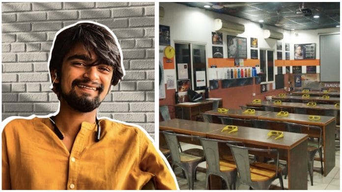 Aryan Mishra (left) and a Spark Astronomy