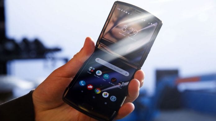 Lenovo Group Ltd. foldable Motorola Razr smart phone | Photo: Patrick T. Fallon | Bloomberg