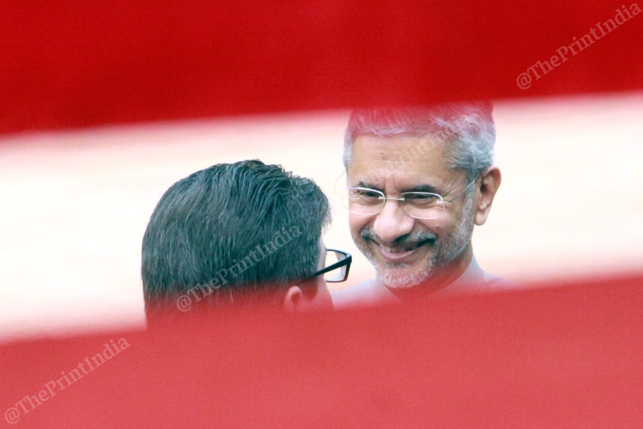 Also present at the Rashtrapati Bhavan was External Affairs Minister S. Jaishankar | Photo: Praveen Jain | ThePrint