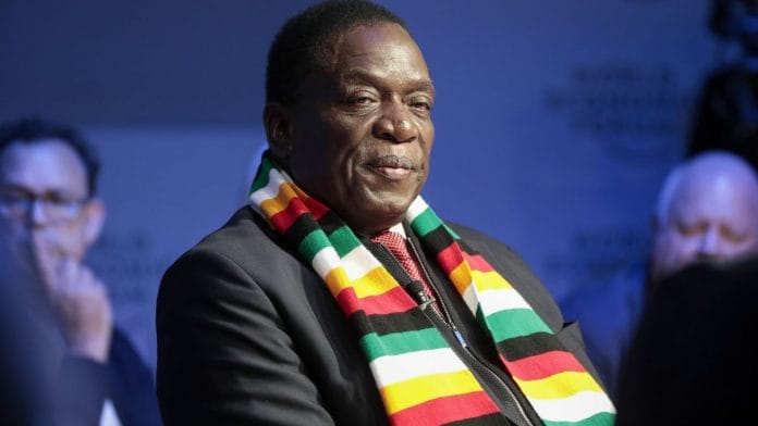 Zimbabwe President Emmerson Mnangagwa