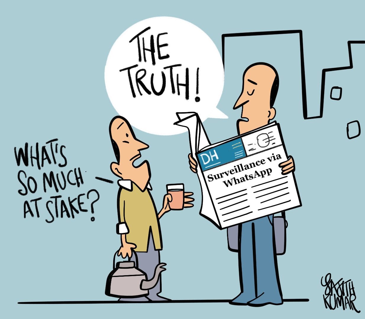 Sajith Kumar Whatsapp cartoon