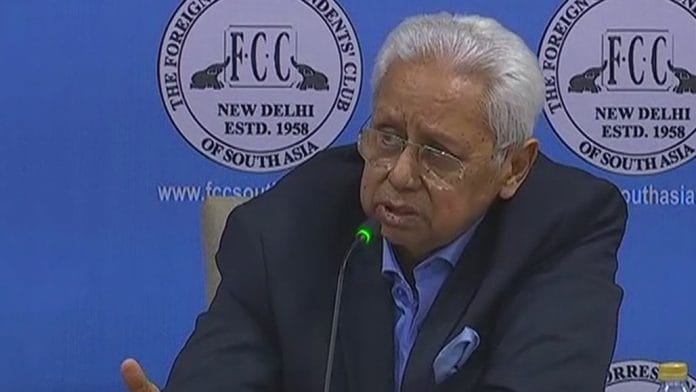 File photo of Syed Muazzem Ali | Twitter: @ANI