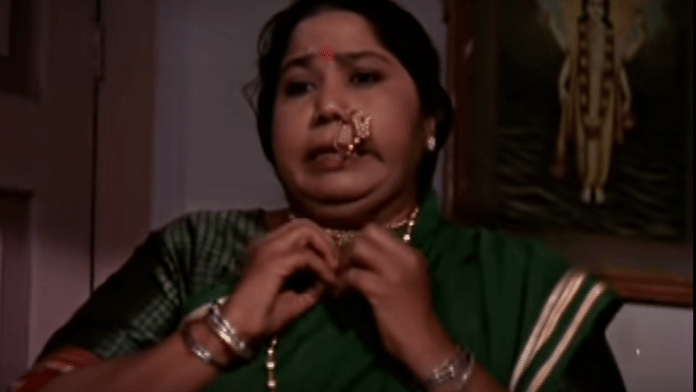 Uma Devi in a still from the movie Aabroo