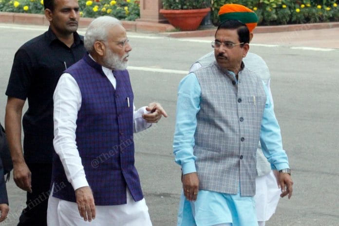 PM Modi outside Parliament