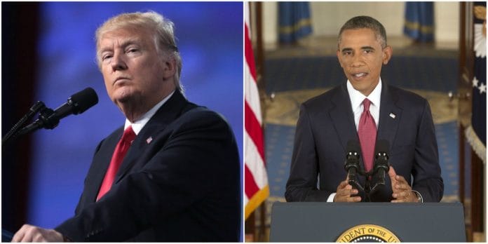 US President Donald Trump and his predecessor Barack Obama | Commons