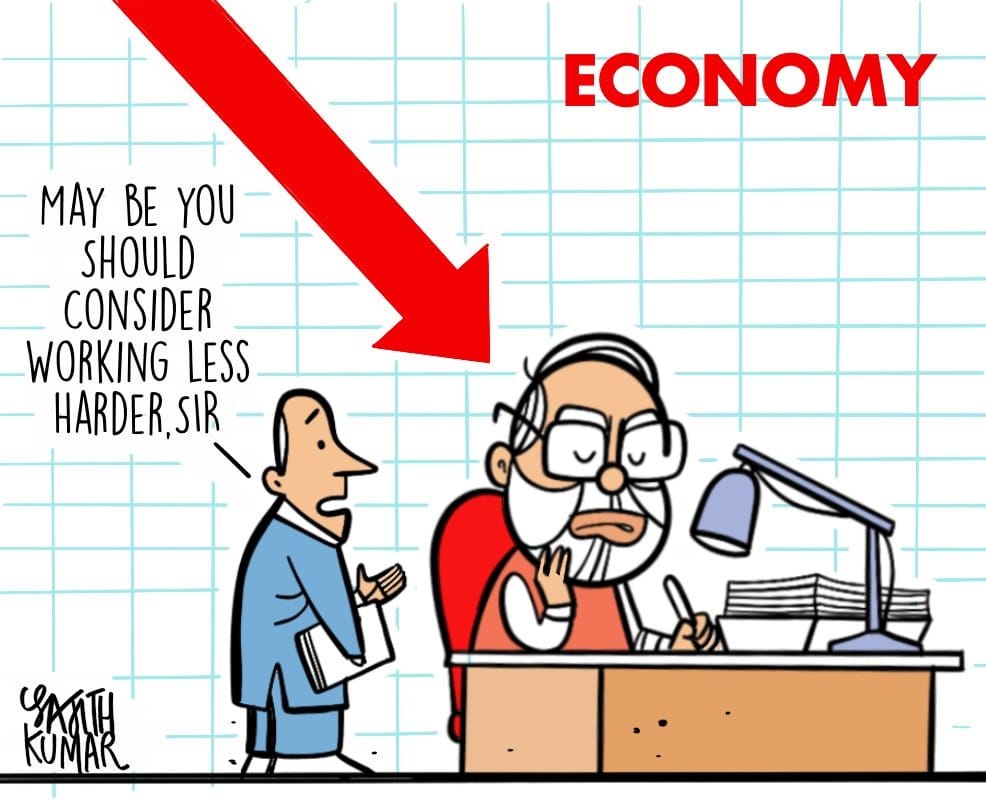 daily news about rapes cartoon by Manjul