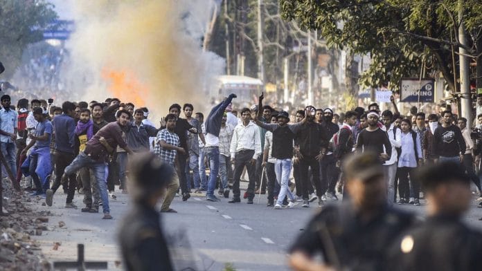 Violent anti-CAB protests in Guwahati