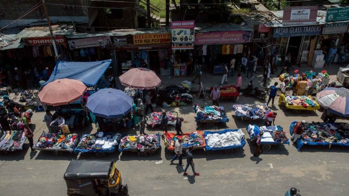 File image of shops in Kashmir before the 5 August clampdown