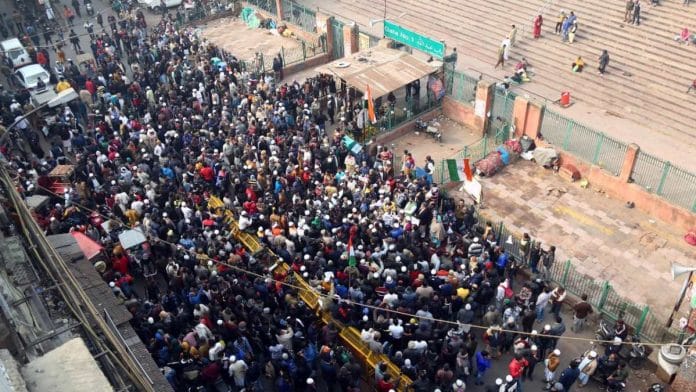 Protest in Jama Masjid