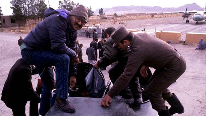 Shekhar Gupta at Herat airbase. | Photo: Shekhar Gupta| ThePrint