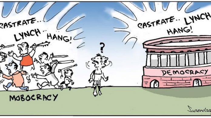 Cartoon by Surendra on lynching