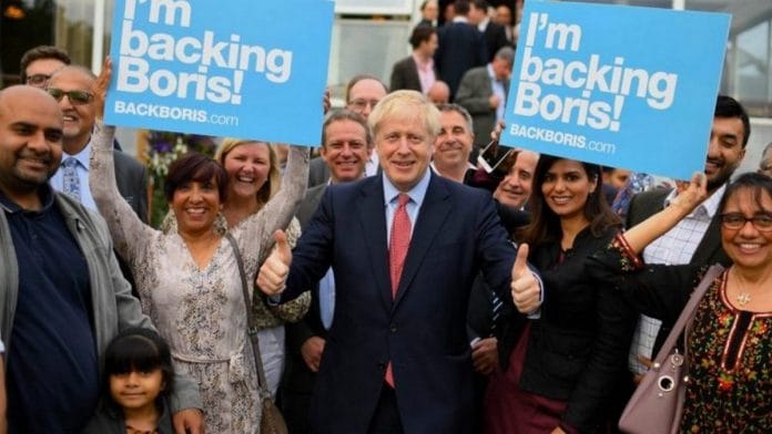 The pro-BJP groups are backing the Conservative party led by Prime Minister Boris Johnson | Twitter