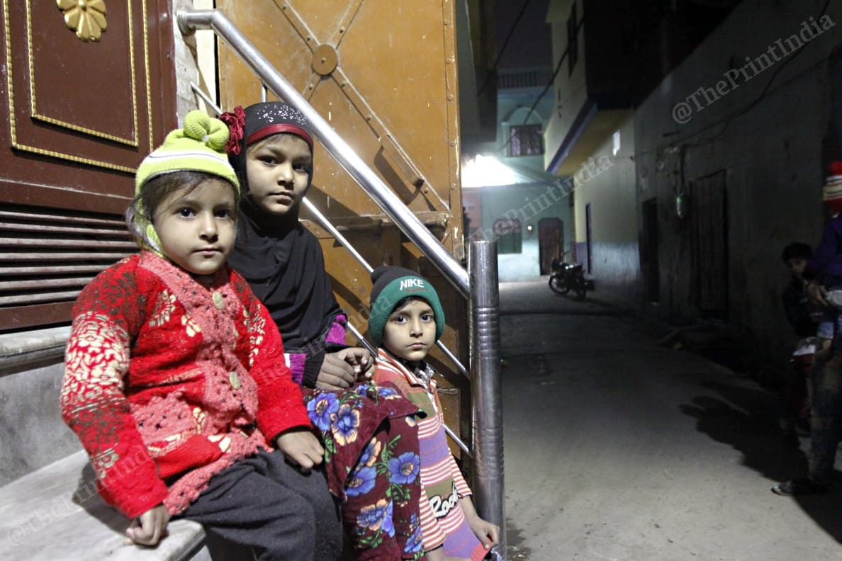 Children of Aasif, who died in the violence last week