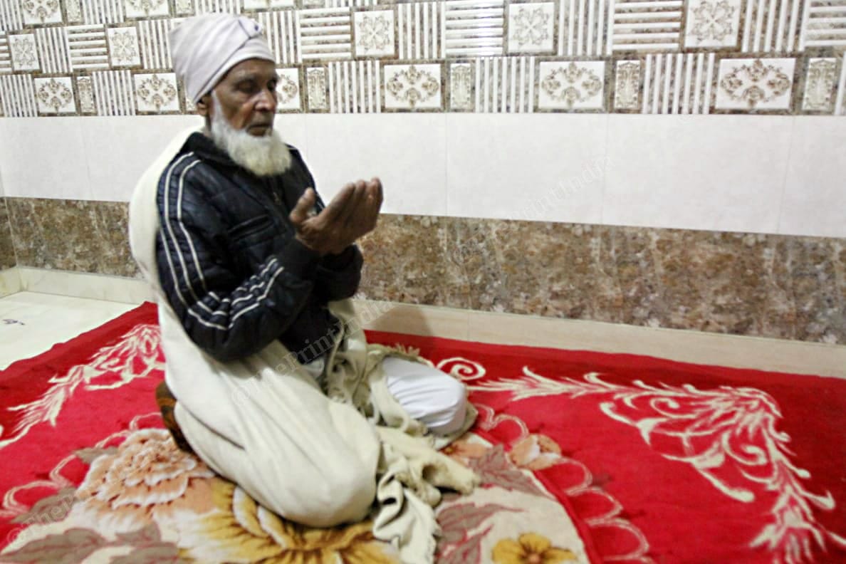 Munshi Ahmed, father of Zahir Ahmed, who was killed in the violence last week