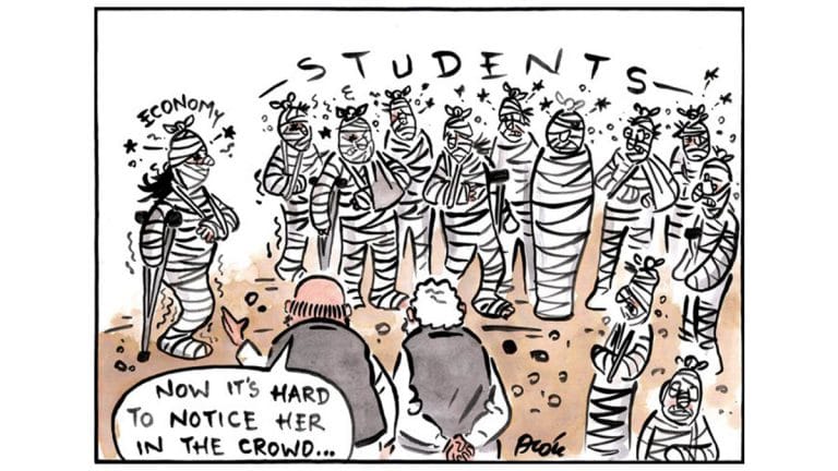 BJP wants to hide an ‘ailing economy’, the 56-inch stick & Apple town massacre