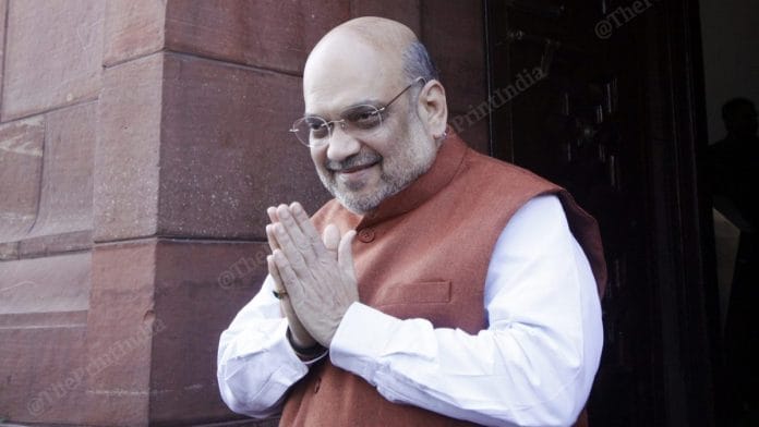 Union Minister Amit Shah at Parliament | Photo: Praveen Jain | ThePirnt