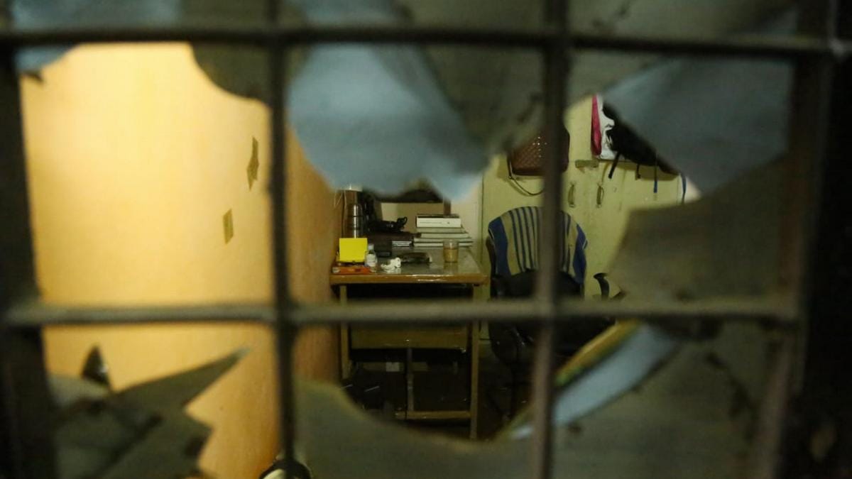 A room on the first floor of boys wing of Sabarmati hostel in JNU