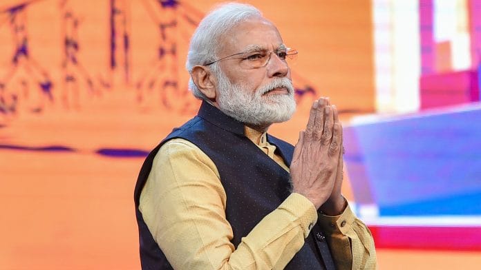 File image of PM Narendra Modi at the 150th anniversary of the Kolkata Port Trust | PTI