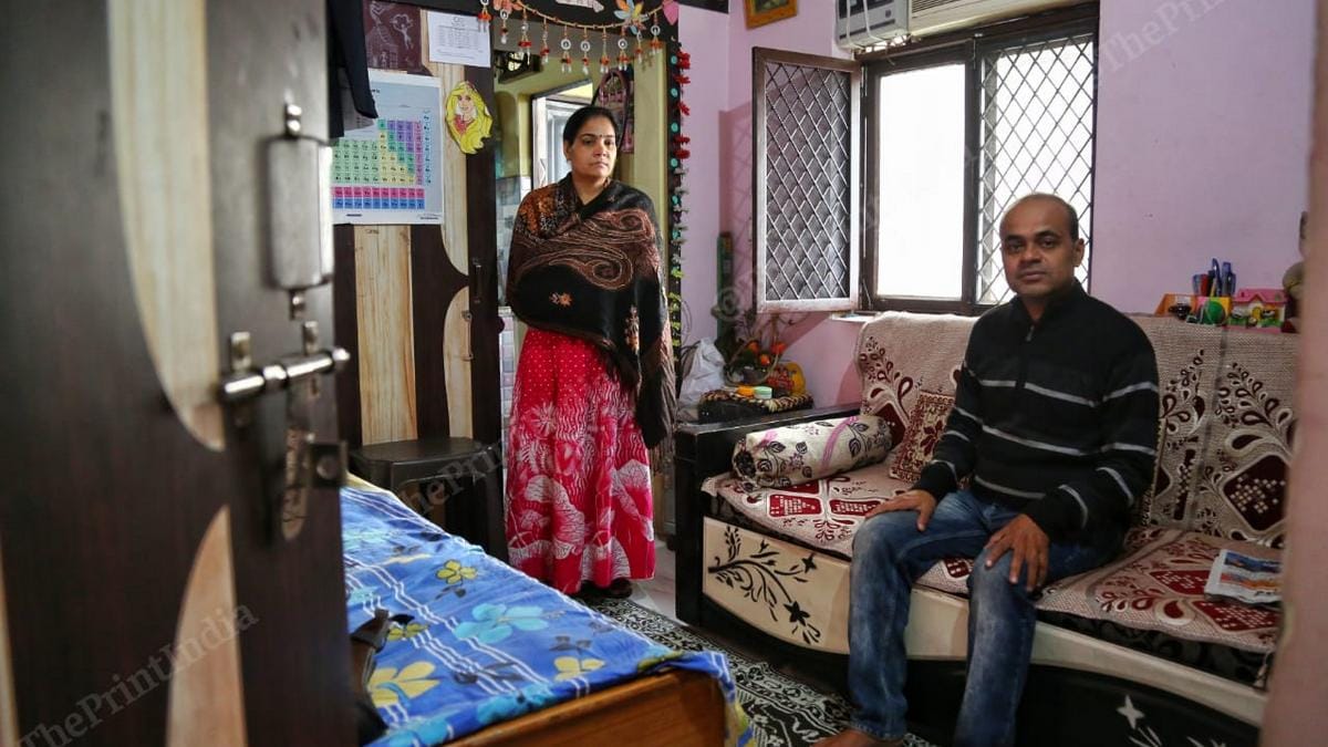 Ramji Prasad Kaurav with his wife