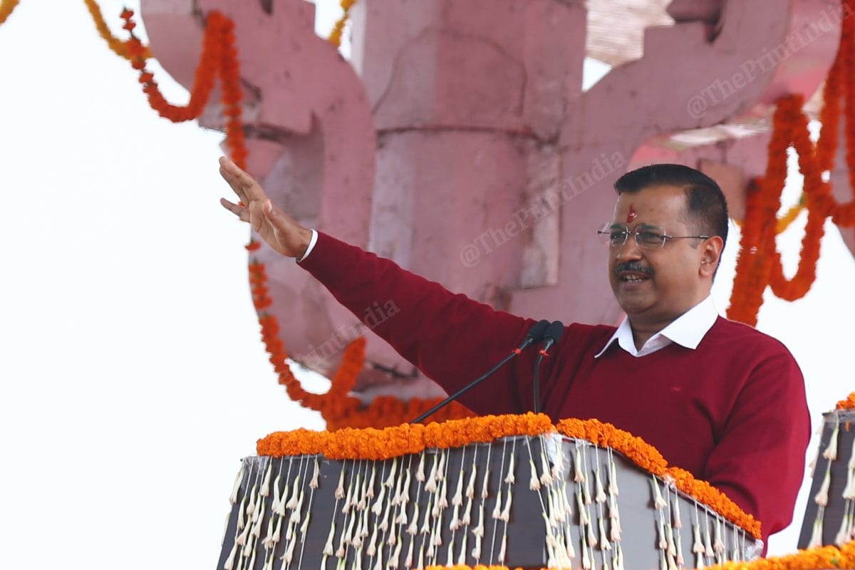 AAP chief and Delhi's incumbent CM Arvind Kejriwal | Photo: Suraj Singh Bisht | ThePrint