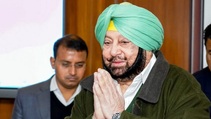 File image of Punjab Chief Minister Captain Amarinder Singh | Photo: ANI