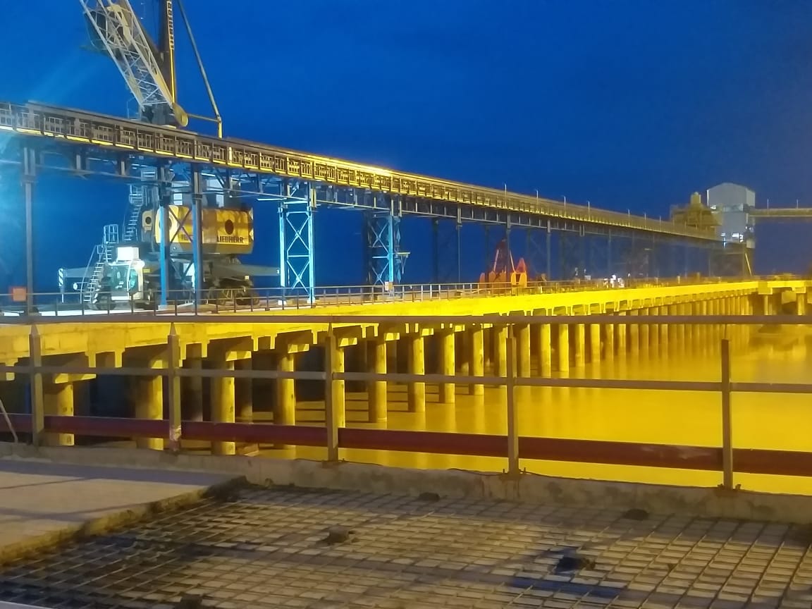 IWAI's Sahibganj multimodal terminal. Photo: Special arrangement