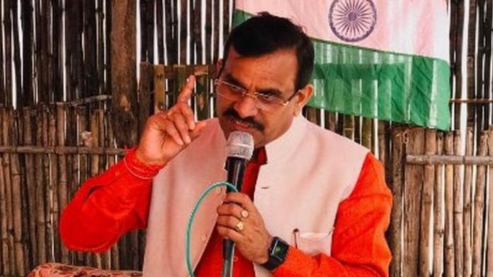 File image of Vishnu Dutt Sharma | Twitter: @vdsharmabjp