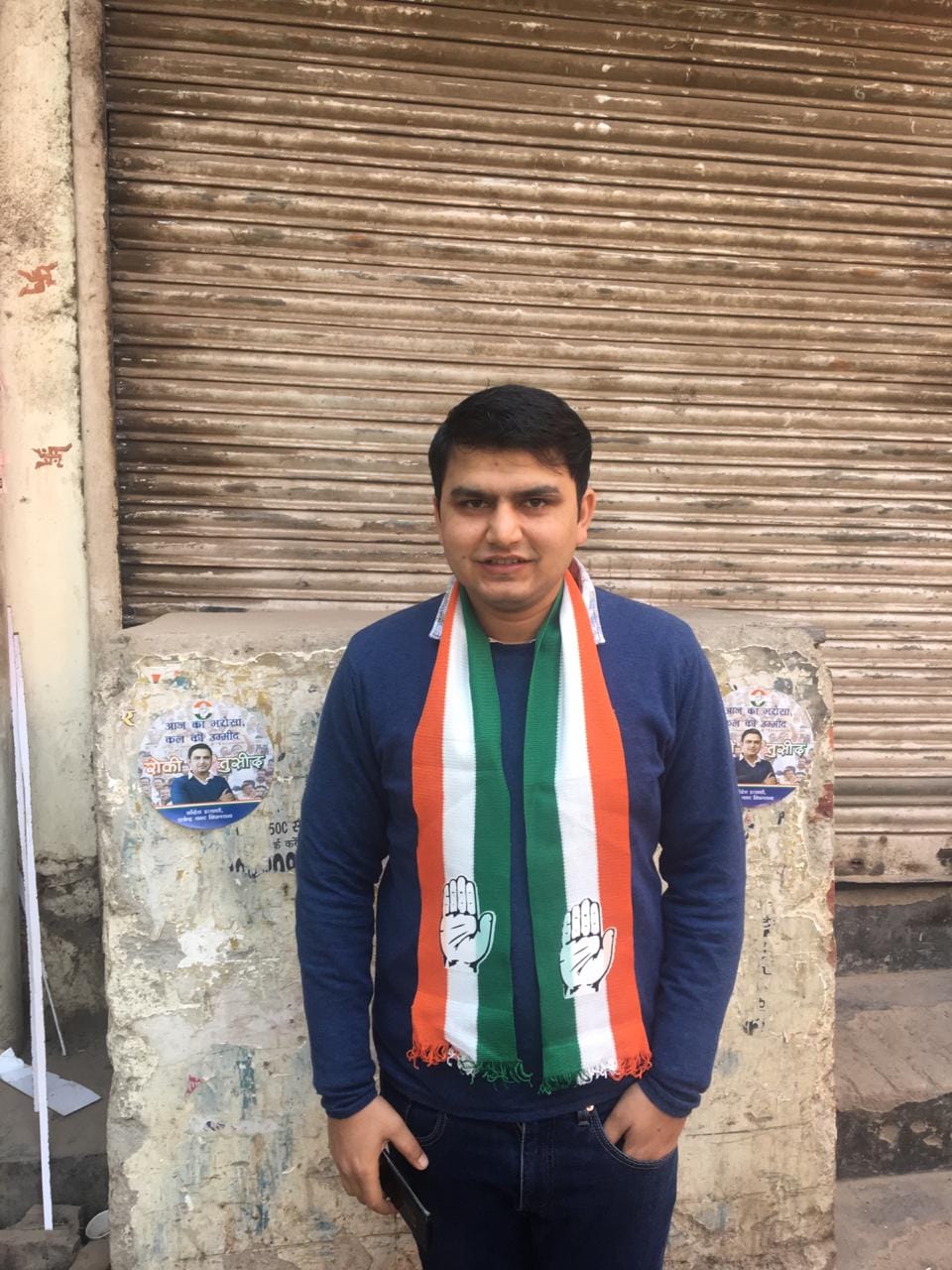 Rocky Tuseed outside his office | Photo: Aneesha Bedi | ThePrint