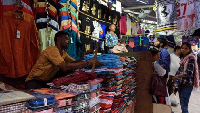 A shop at Janpath market in Delhi
