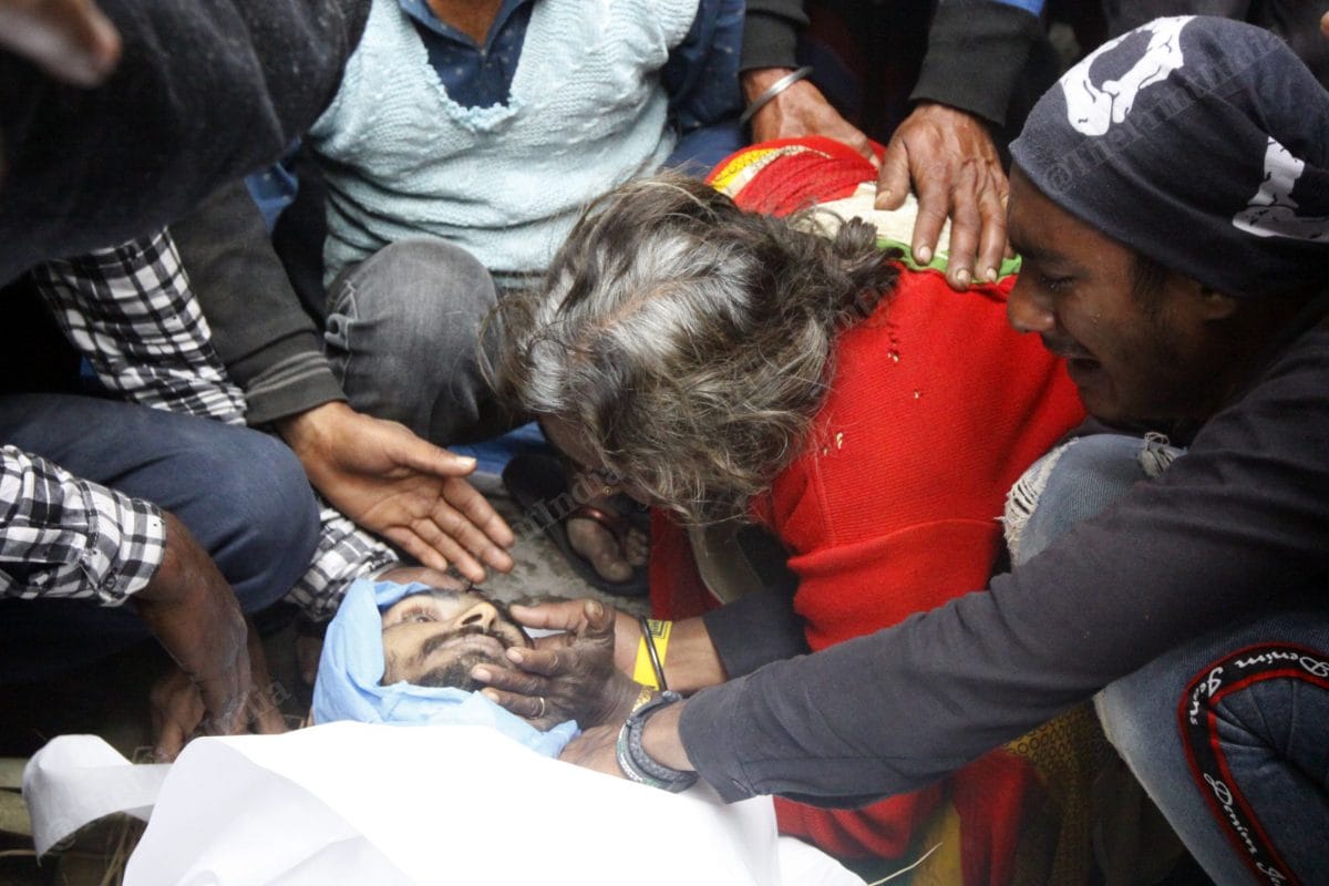 Nathu Devi, Prem Singh's mother immerse in grief after she see her son | Photo: Praveen Jain | ThePrint