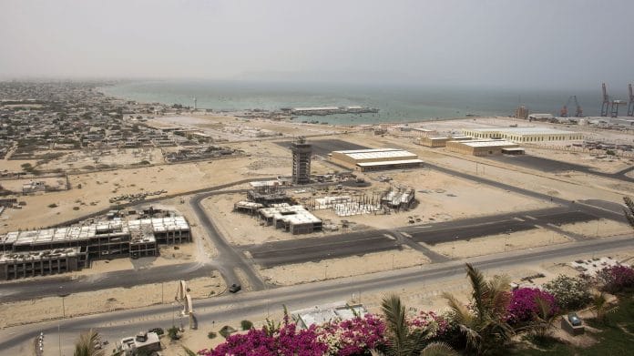 A development site near Gwadar Port, operated by China Overseas Ports Holding Co., in July 2018 | Photo: Asim Hafeez | Bloomberg