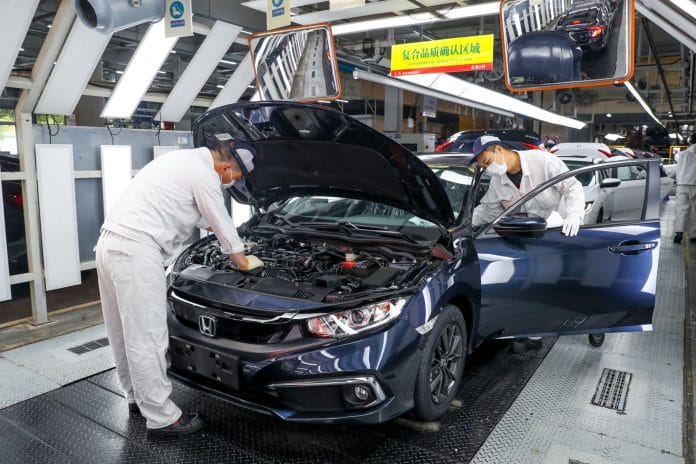 Representational image An automobile production line in Wuhan. Photo | Bloomberg