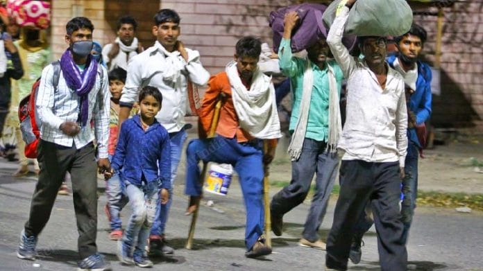 Migrant workers coming from different parts of the country | Photo: Praveen Jain | ThePrint